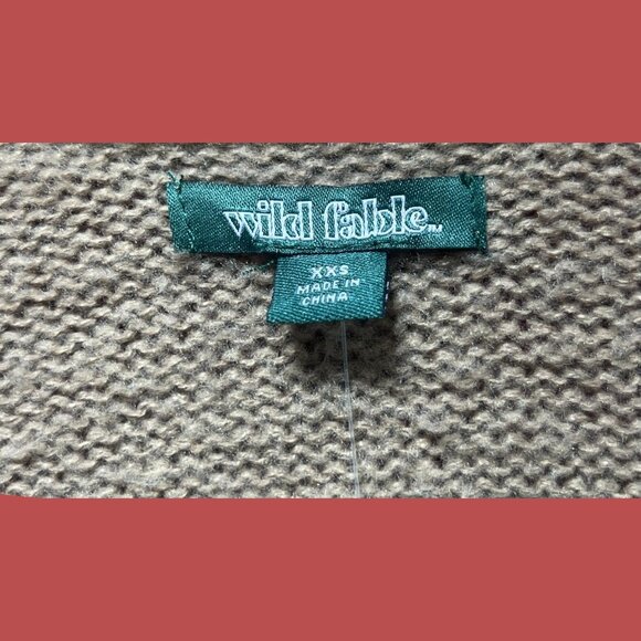 Wild Fable - Women's Long Sleeve V-Neck Sweater - Brown - XXS - Picture 7 of 11